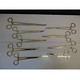 Set of 9 types of Forceps, Curved, straight, stainless Steel